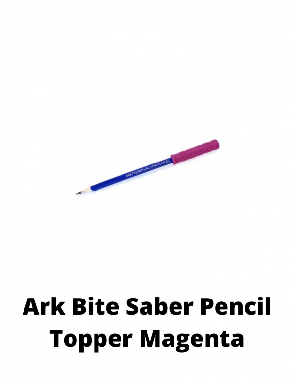 Bite Saber Pencil Topper Magenta (Ark )